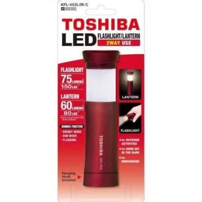 Linterna Toshiba KFL-403L LED - 75 Lúmenes - Incluye 3 Pilas AAA