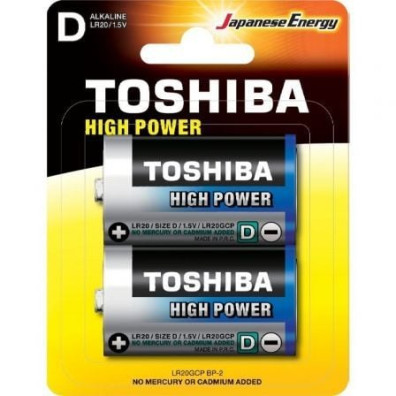 Pilas D Toshiba LR20/ 1.5V - Pack de 2