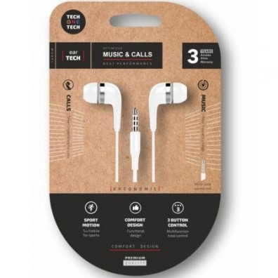 Auriculares Intrauditivos Tech One Tech TEC1004 con Micrófono y Jack 3.5