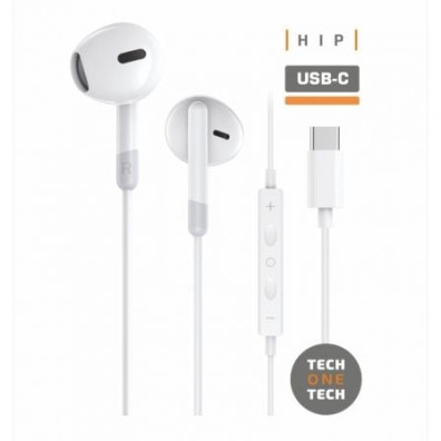 Auriculares Intrauditivos Tech One Tech earTECH TEC1301/ con Micrófono/ USB Tipo-C