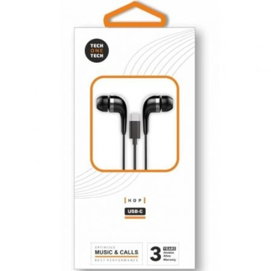 Auriculares Intrauditivos Tech One Tech earTECH TEC1305 con Micrófono USB Tipo-C