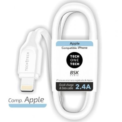 Cable USB Lightning 2.0 Tech One Tech TEC2902 1m - Lightning Macho a USB Macho