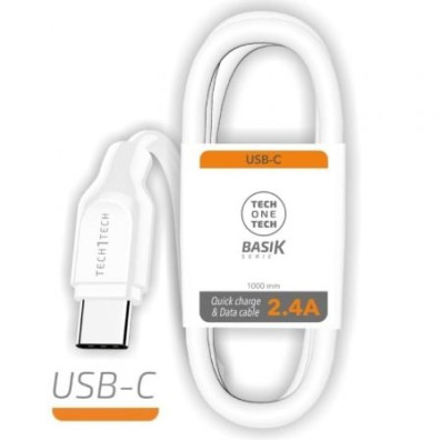 Cable USB Tipo-C Tech One Tech TEC2903/ USB Tipo-C Macho - USB Macho/ 1m