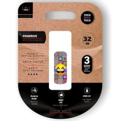 Pendrive 32GB Tech One Tech Emoji USB 2.0 meparto