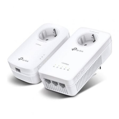 HOMEPLUG WIFI TP-LINK TL-WPA8631P KIT 1300MB AV500 AC1300 CON 3 PUERTOS GIGA PASSTHROUGH KIT COMPUES