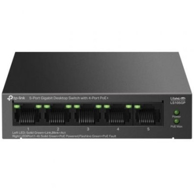 Switch TP-Link LS105GP 5 Puertos RJ-45 10/100 - Conectividad de Red Doméstica/oficina