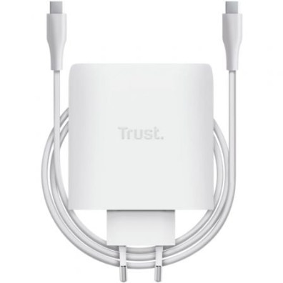 Cargador de Pared GaN Trust Maxo 100W/ 2xUSB Tipo-C/ Incluye Cable USB Tipo-C