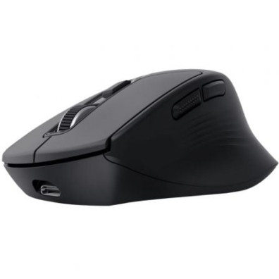 MOUSE TRUST WIRELESS NIVEN BT/2.4GHZ NEGRO 7 BOTONES SILENCIOSO 800-3200DPI RECARGABLE - Negro