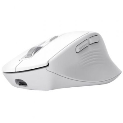 Mouse Trust Wireless Niven Blanco Recargable 800-3200DPI 7 Botones BT/2.4GHz - Blanco