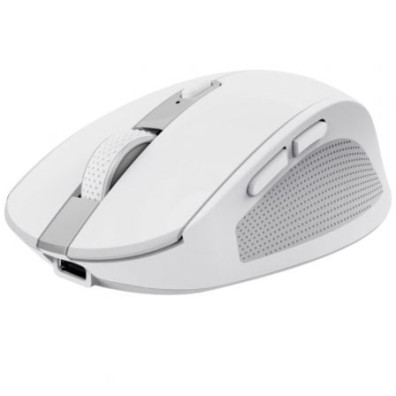 MOUSE TRUST WIRELESS Y BLUETOOTH OZAA 24933 BLANCO RECARGABLE- SENSOR OPTICO - 6 BOTONES - 800/1600/ - Blanco