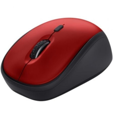 MOUSE TRUST WIRELESS YVI+ ECO ROJO 1600DPI AJUSTABLE 4 BOTONES - Rojo