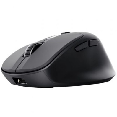Mouse Trust Zevo Wireless BT/2.4GHz 6 Botones Negro Recargable 1200-3200DPI - Negro