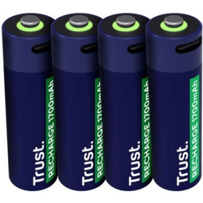 Pack de 4 Pilas AA Trust 25631 - Energía Confiable para tus Dispositivos