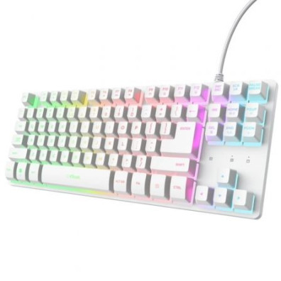 TECLADO MECANICO GAMING GXT 833 THADO RGB BLANCO TRUST