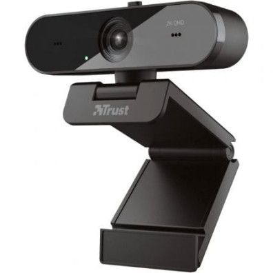 Webcam Trust TW-250 con Enfoque Automático - Cámara Web para Videoconferencias
