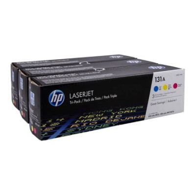 Tóner Original HP nº131A Multipack - Cian y Amarillo