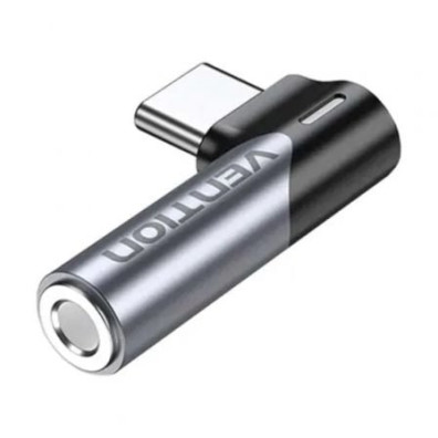 Adaptador de Audio USB Tipo-C Macho a Jack 3.5 Hembra Vention