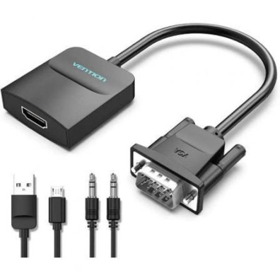 Cable Conversor Vention ACNBF/ VGA Macho - HDMI Hembra/ 1m