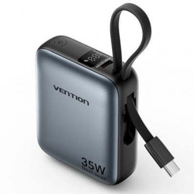 Powerbank Vention 10000mAh Gris FHEH0/35W - Accesorio para SmartPhones