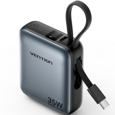 Powerbank Vention 10000mAh 35W Gris