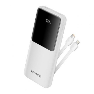 Powerbank Vention 10000mAh Blanca 22.5W - Accesorio Smartphone