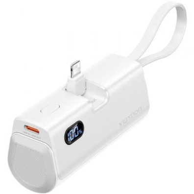 Powerbank Vention 4800mAh Blanca 22.5W