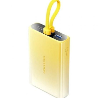 Powerbank Vention 10000mAh 22.5W Amarillo