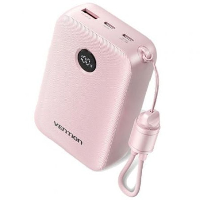 Powerbank 20000mAh Vention FKBP0-C/ 22.5W/ Rosa - Incluye Cable USB Tipo-C