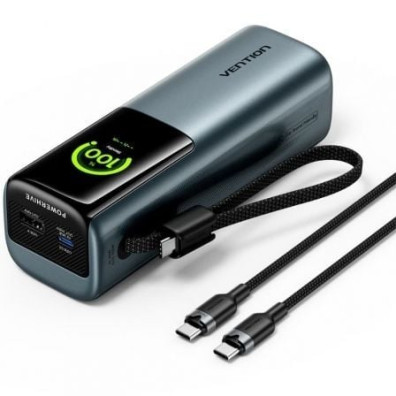 Powerbank Vention FKFH0 20000mAh 165W Gris - Accesorio para Smartphone