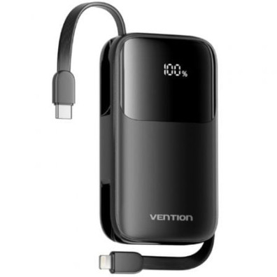 Powerbank Vention 10000mAh 22.5W - Color Negro