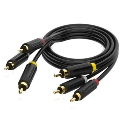 Cable Estéreo Vention 3x RCA Macho - 3x RCA Macho/ 2m