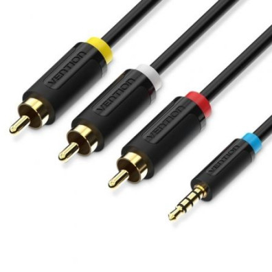 Cable Estéreo Vention Jack 2.5 Macho a 3x RCA Macho - 1.5m