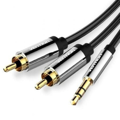 Cable Estéreo Vention - Jack 3.5 Macho a 2x RCA Macho/ 1.5m