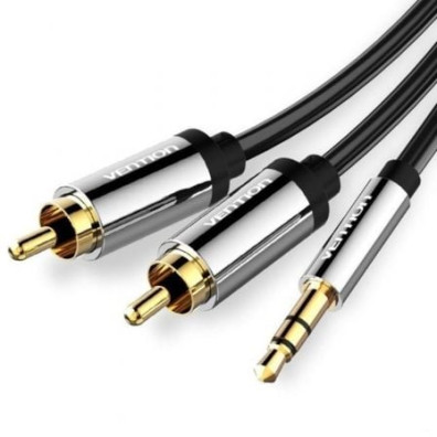 Cable Estéreo Vention Jack 3.5 Macho a 2x RCA Macho - 5m