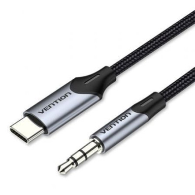 Cable Conversor Audio Vention BGKHF/ USB Tipo-C Macho - Jack 3.5 Macho/ 1m