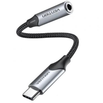 Conversor Vention Jack 3.5 Hembra a USB Tipo-C Macho 1m