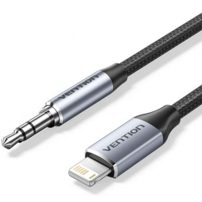 Adaptador de Audio Vention 3.5mm Macho a Lightning Macho 1m