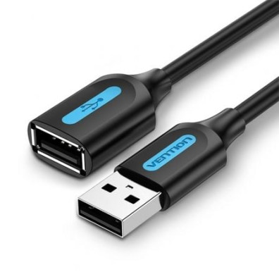 Alargador Cable USB 2.0 Vention 1m - Macho a Hembra USB 480Mbps