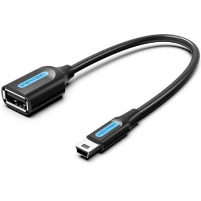 Cable USB 2.0 Vention CCUBB/ USB Mini-B Macho - USB Hembra/ 480Mbps/ 15cm