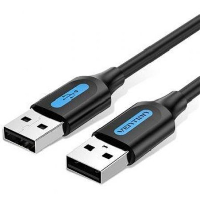 Cable USB 2.0 Vention COJBG/ USB Macho - USB Macho/ 480Mbps/ 1.5m - Negro