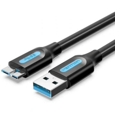Cable Vention USB 3.0 - USB Macho a MicroUSB Macho 5Gbps 10W 50cm