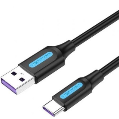 Cable USB 2.0 Tipo-C Vention CORBC/ USB Macho - USB Tipo-C Macho/ 480Mbps/ 25cm