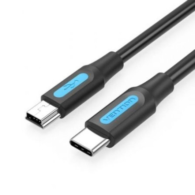 Cable USB Vention COWBF Tipo-C 2.0 - 480Mbps/ 1m/ USB Tipo-C Macho a MiniUSB Macho