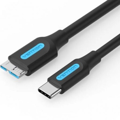 Cable USB 3.0 Vention MicroUSB Macho a USB Tipo-C Macho - 5Gbps - 50cm