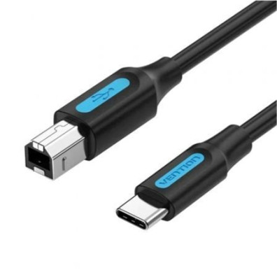 Cable USB Tipo-C Vention 2.0 - Macho USB Tipo-B a Macho USB Tipo-C 2m/480Mbps
