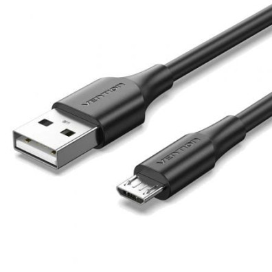 Cable USB 2.0 Vention CTIBD/ USB Macho a MicroUSB Macho/ 50cm/ 480Mbps - Negro