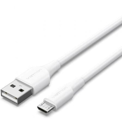 Cable USB 2.0 Vention CTIWH - MicroUSB Macho/ USB Macho - 480Mbps - 2m