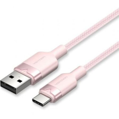 Cable USB 2.0 Tipo-C Vention CTNPF/ USB Tipo-C Macho - USB Macho/ Hasta 60W/ 480Mbps/ 1m