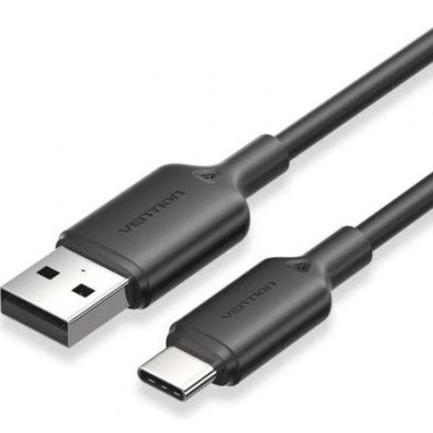 Cable USB Tipo C Vention CTQBF 2.0 - USB Tipo C Macho a USB Macho 60W 480Mbps 1m