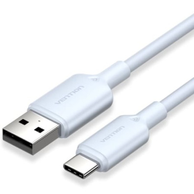 Cable USB 2.0 Tipo-C Vention CTQLF/ USB Tipo-C Macho - USB Macho/ Hasta 60W/ 480Mbps/ 1m - Azul